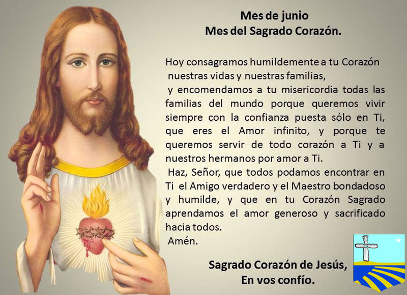 MES DE JUNIO, MES DEL SAGRADO CORAZÓN DE JESÚS DÍA 16