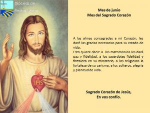 MES DE JUNIO, MES DEL SAGRADO CORAZÓN DE JESÚS DÍA 06