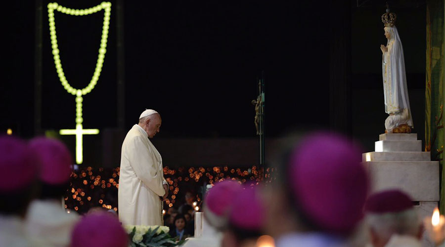 TEXTO Y VIDEO: Palabras del Papa en la vigilia en la capilla de las apariciones de Fátima