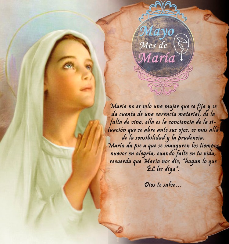 MES DE MAYO, MES DE MARÍA DÍA 15