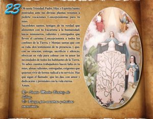 ORACIÓN VOCACIONAL CONCEPCIONISTA