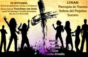 PARROQUIA PERPETUO SOCORRO INVITA A VACACIONES CON JESÚS EN PIEDRAS NEGRAS