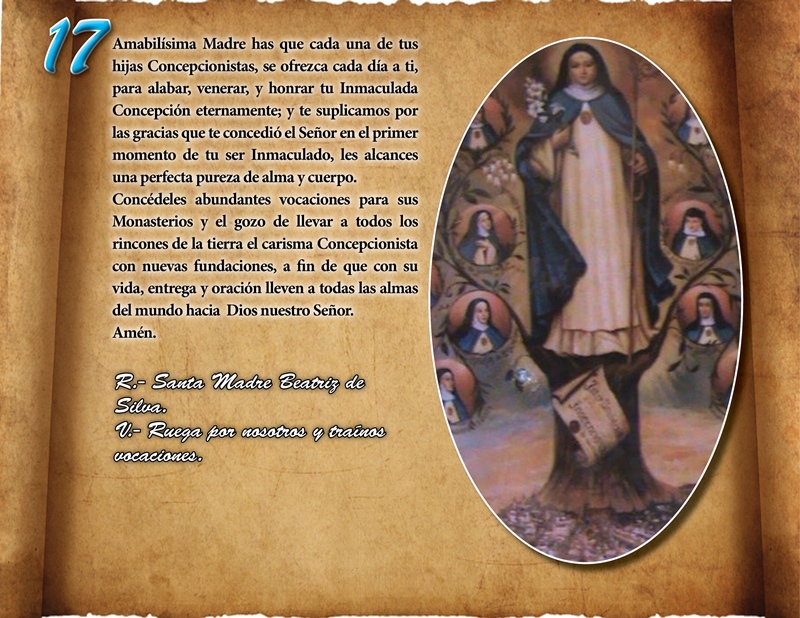 ORACIÓN VOCACIONAL CONCEPCIONISTA DÍA 17