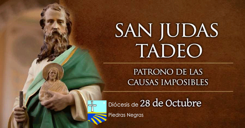 Hoy celebramos a San Judas Tadeo, patrono de las causas imposibles
