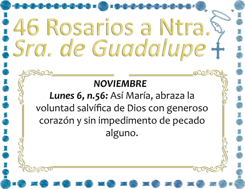 46 ROSARIOS A NUESTRA SEÑORA DE GUADALUPE DÍA 11