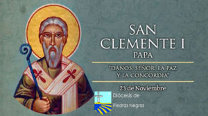 SANTORAL: Hoy se conmemora al Papa San Clemente I, impulsor de la paz y la concordia