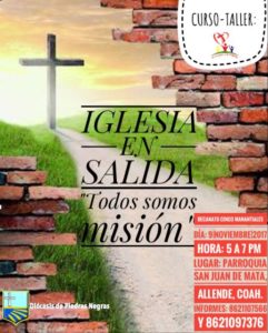 PASTORAL MISIONERA INVITA AL TALLER IGLESIA EN SALIDA “TODOS SOMOS MISIÓN” EN ALLENDE