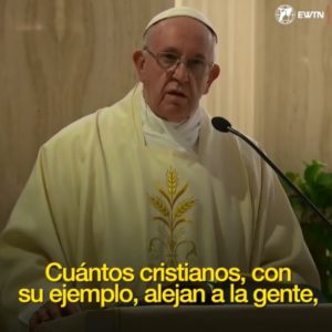 VIDEO: El Papa pide cristianos coherentes que no causen escándalo ante el pueblo de Dios