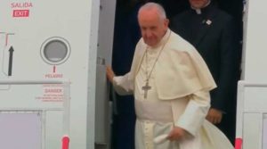 El Papa llegó a Iquique, la última etapa de su visita a Chile