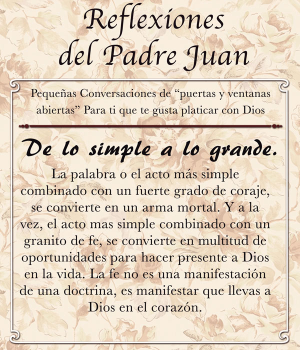 REFLEXIONES DEL PADRE JUAN