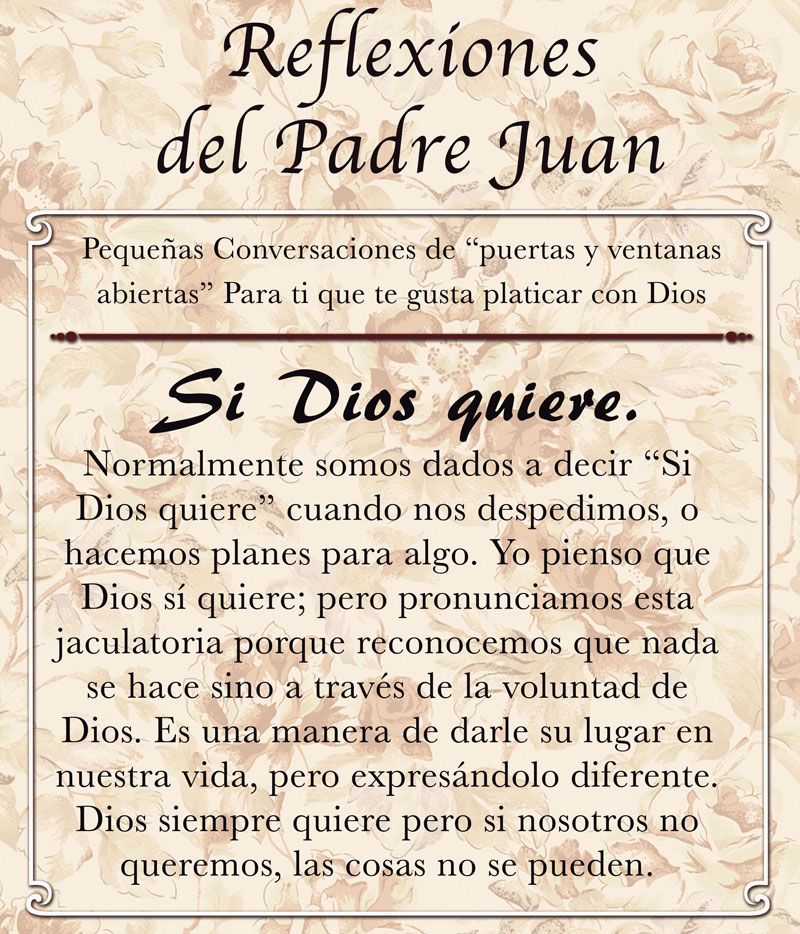 REFLEXIONES DEL PADRE JUAN