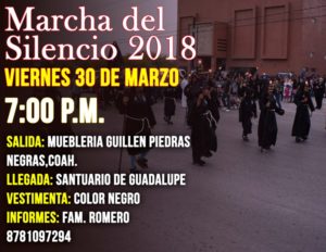 MARCHA DEL SILENCIO 2018 EN PIEDRAS NEGRAS
