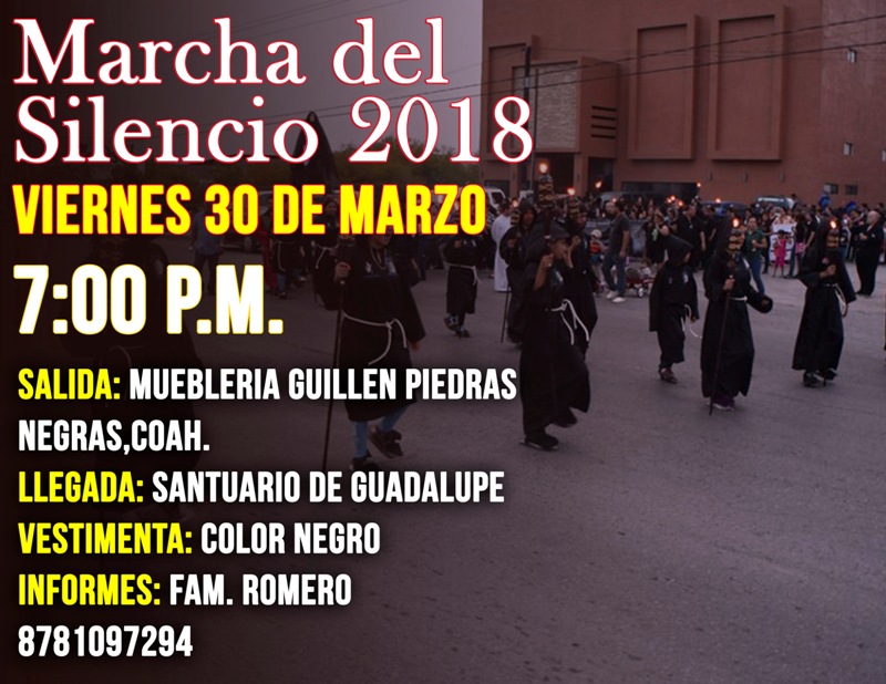 MARCHA DEL SILENCIO 2018 EN PIEDRAS NEGRAS