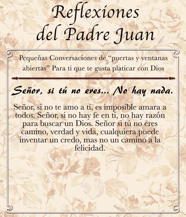 REFLEXIONES DEL PADRE JUAN