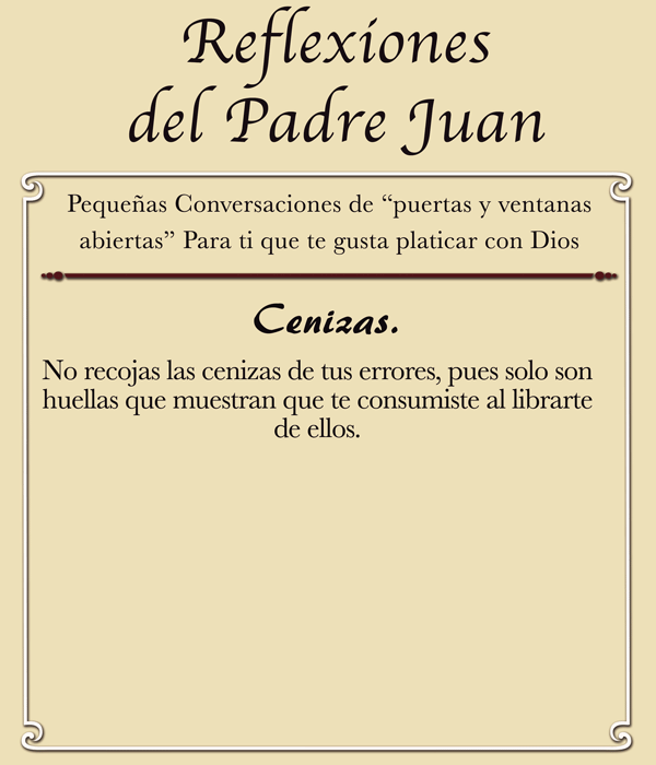 REFLEXIÓN DEL PADRE JUAN