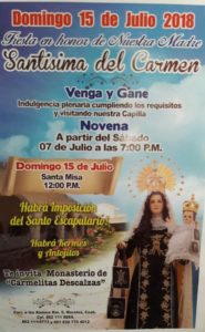 FIESTA EN HONOR A NUESTRA MADRE DEL CARMEN EN MORELOS