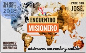 PASTORAL MISIONERA INVITA AL ENCUENTRO MISIONERO DIOCESANO EN ACUÑA
