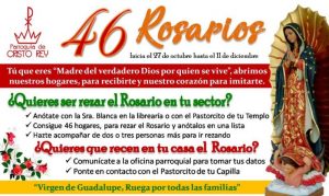 LA PARROQUIA CRISTO REY INVITA A INSCRIBIRTE PARA REZAR LOS 46 ROSARIOS EN TU SECTOR