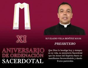 XI ANIVERSARIO SACERDOTAL R.P. ELADIO VILLA BENÍTEZ