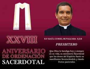 XXVIII ANIVERSARIO SACERDOTAL R.P. RAÚL CURIEL RUVALCABA