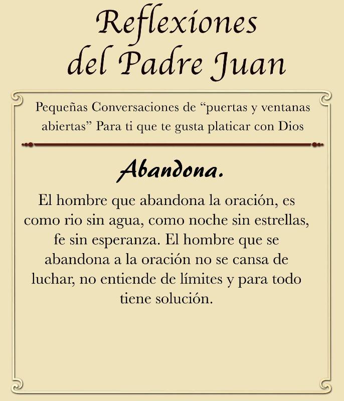 REFLEXIONES DEL PADRE JUAN