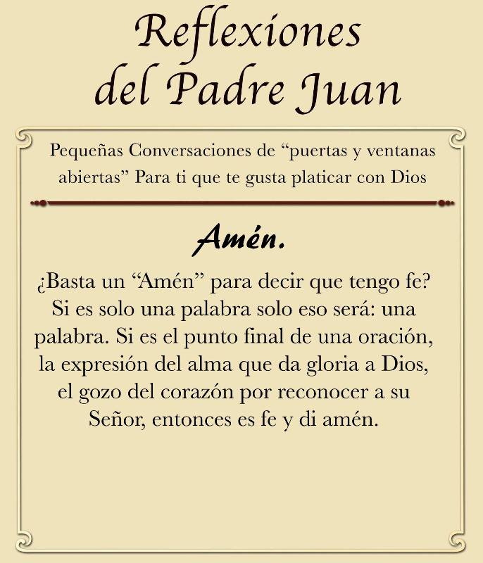 REFLEXIONES DEL PADRE JUAN