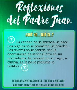 REFLEXIONES DEL PADRE JUAN