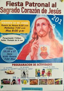 LA PARROQUIA CRISTO REY INVITA A CELEBRAR LA FIESTAS PATRONAL EN HONOR AL SAGRADO CORAZÓN EN ACUÑA