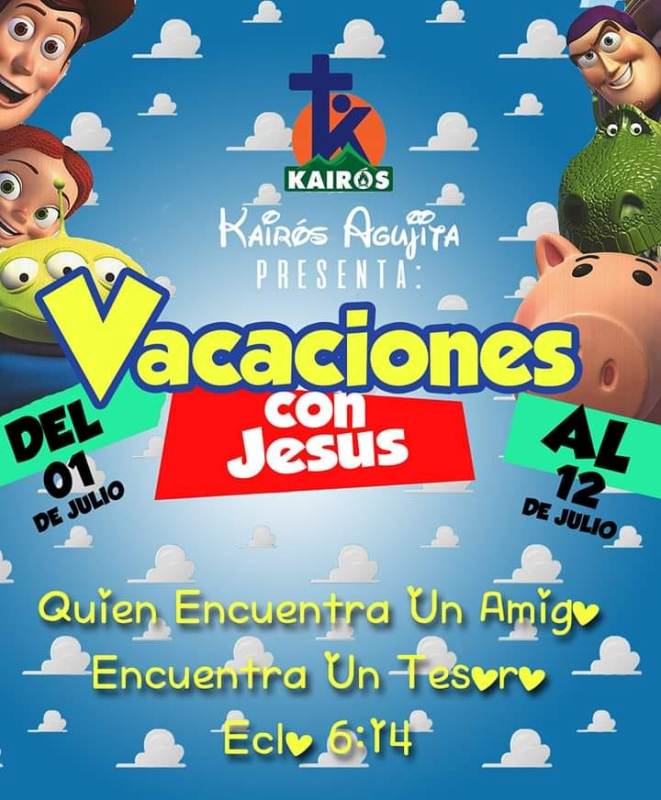 PARROQUIA GUADALUPE TE INVITA VIVIR “VACACIONES CON JESÚS” EN AGUJITA