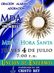 MISA Y HORA SANTA CON UNCIÓN DE LOS ENFERMOS