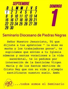 TODOS SOMOS EL SEMINARIO (01 SEPTIEMBRE)