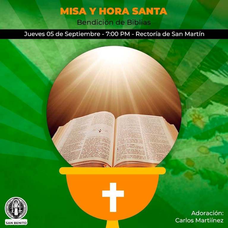 RECTORÍA SAN MARTÍN INVITA A SU MISA Y HORA SANTA EN PIEDRAS NEGRAS