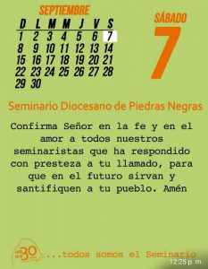 TODOS SOMOS EL SEMINARIO (07 SEPTIEMBRE)