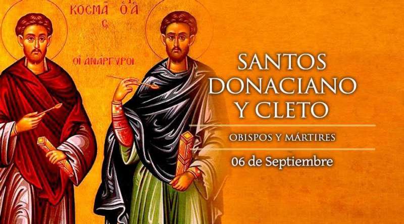 Hoy es la fiesta de Santos Cleto y Donaciano, mártires del siglo V