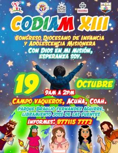 SE INVITA AL XIII CODIAM EN CIUDAD ACUÑA (CAMBIO DE LUGAR)