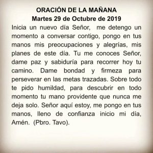 ORACIÓN DE LA MAÑANA