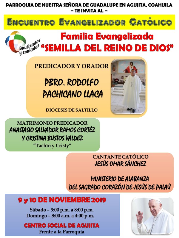 ENCUENTRO EVANGELIZADOR CATÓLICO EN AGUJITA