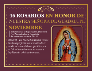 46 ROSARIOS EN HONOR A NUESTRA SEÑORA DE GUADALUPE (DÍA 35)