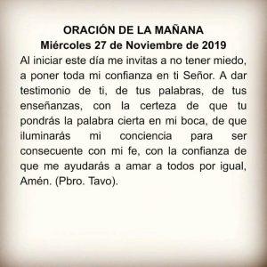 ORACIÓN DE LA MAÑANA