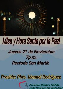 MISA Y HORA SANTA POR LA PAZ EN PIEDRAS NEGRAS