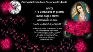 CRISTO BUEN PASTOR INVITA A LOS 46 ROSARIOS EN ACUÑA