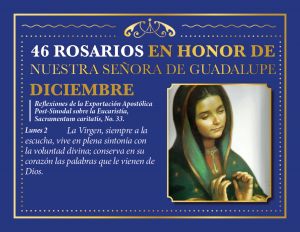 46 ROSARIOS EN HONOR A NUESTRA SEÑORA DE GUADALUPE (DÍA 37)