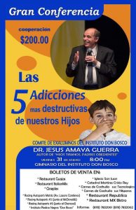 CONFERENCIA “LAS 5 ADICCIONES MÁS DESTRUCTIVAS DE NUESTROS HIJOS” EN PIEDRAS NEGRAS