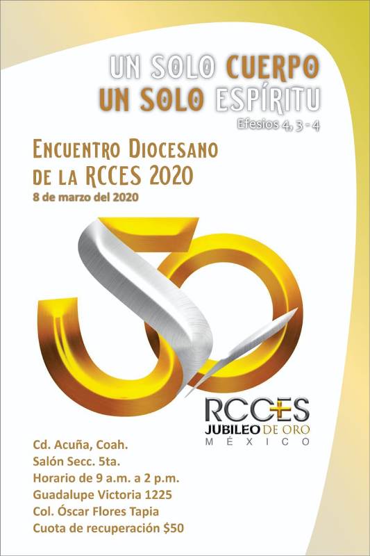 ENCUENTRO DIOCESANO DE LA RCCES 2020 EN ACUÑA
