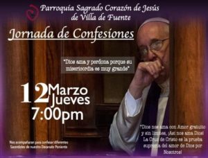 HOY JORNADA DE CONFESIONES EN SAGRADO CORAZÓN VILLA DE FUENTE