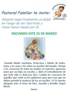 PASTORAL FAMILIA TE INVITA A REZAR