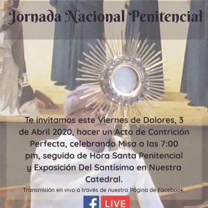 CATEDRAL INVITA A LA JORNADA NACIONAL PENITENCIAL