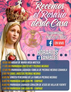 RECEMOS EL ROSARIO DESDE CASA