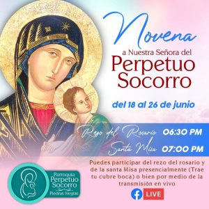 TRANSMISIÓN EN VIVO DE LA NOVENA A NUESTRA SEÑORA DEL PERPETUO SOCORRO