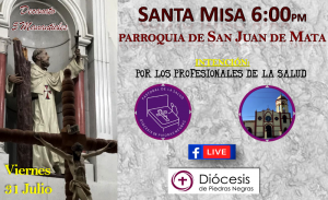 SIGUE LA TRANSMISIÓN EN VIVO DE LA MISA POR LOS PROFESIONALES DE LA SALUD